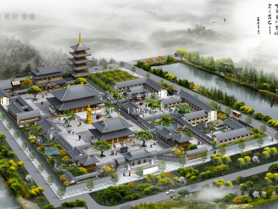 邯郸寺庙建筑总体规划方案